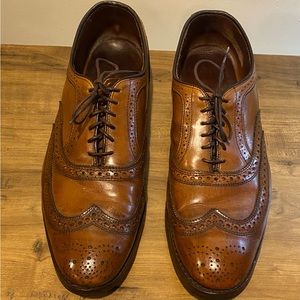 Allen Edmunds McAllister Wingtip Oxford Men’s Dress Shoe Walnut Brown Lace Up